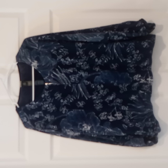 Chico's BLACK LABEL Full Zip 3/4 sleeve  lightweight jacket like new size 3 (16) - Picture 4 of 10